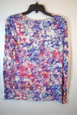 Liz Claiborne Multi-Color Long Sleeve Knit Women's Top Size S